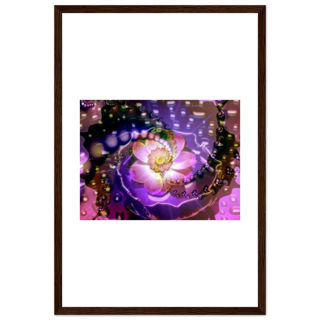 vibarent flower Premium Matte Paper Wooden Framed Poster - Poster