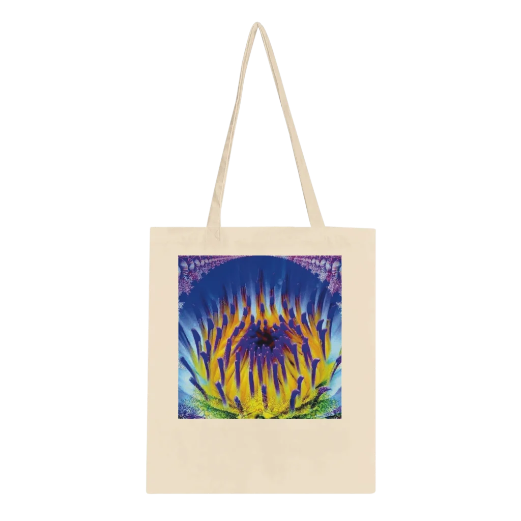 radiant flower print Classic Tote Bag - Poster