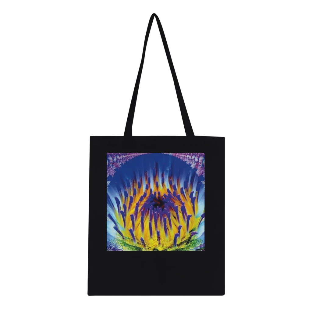 radiant flower print Classic Tote Bag - Poster