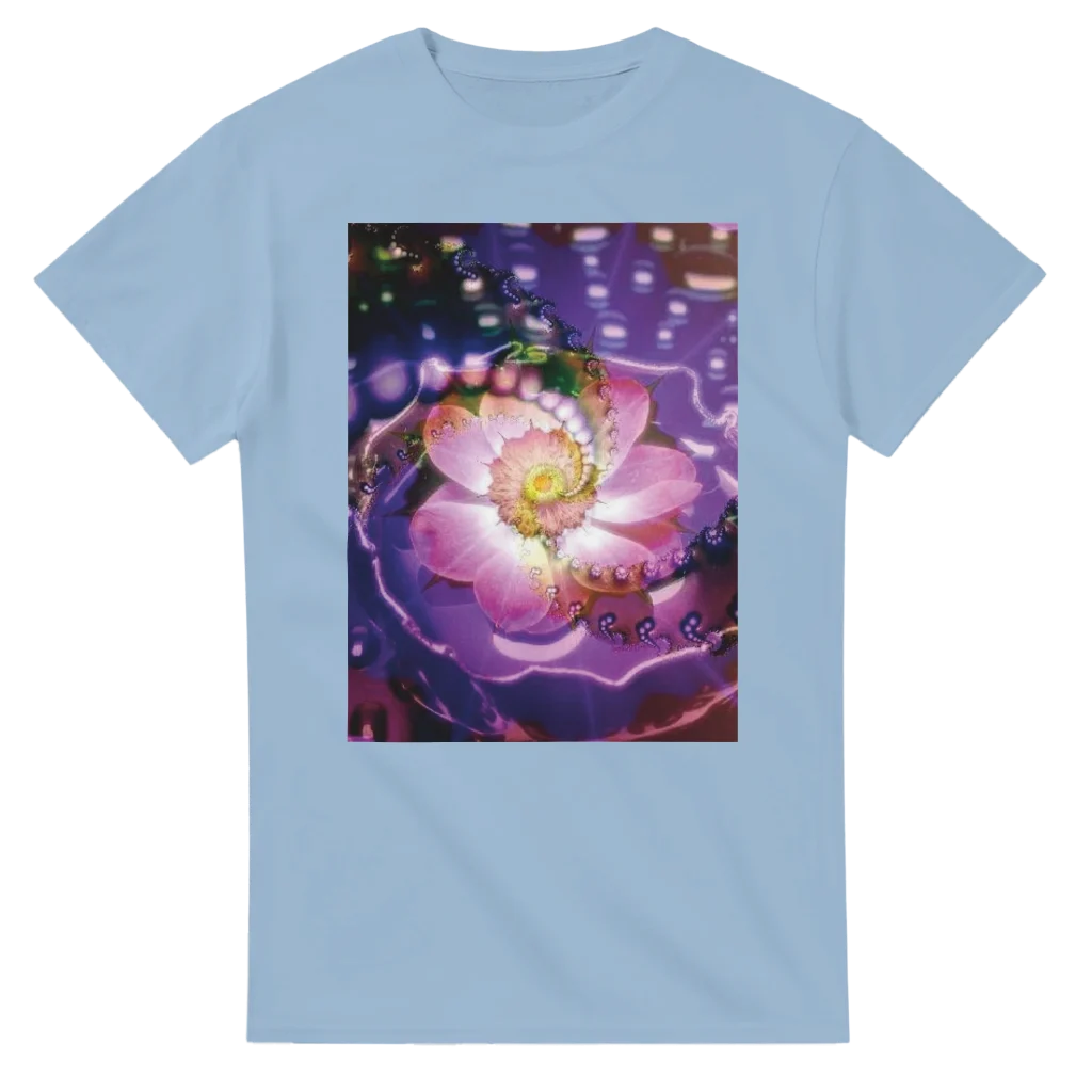 vibrant flower Heavyweight Unisex Crewneck T-shirt | Gildan® 5000 tshirt art print - Poster
