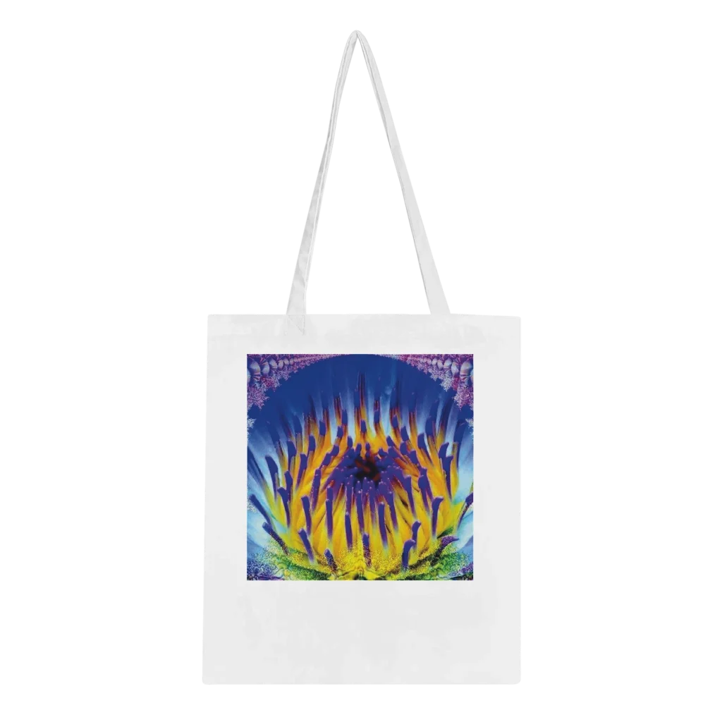 radiant flower print Classic Tote Bag - Poster
