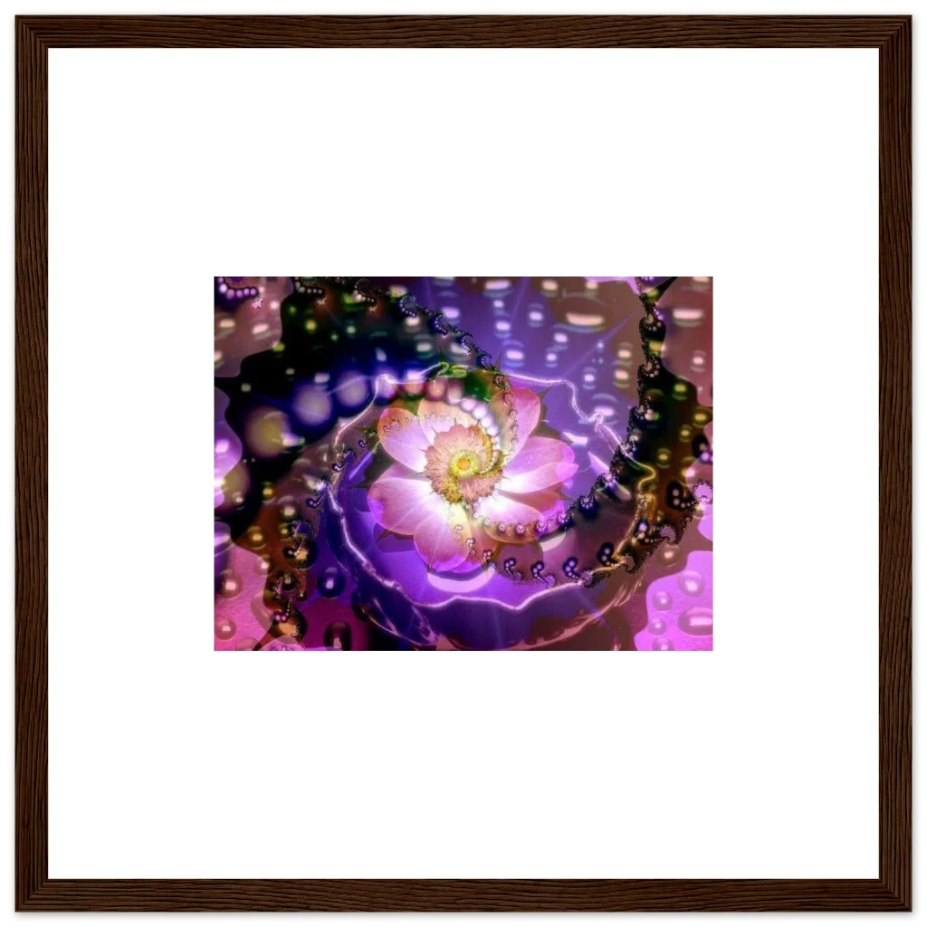 vibarent flower Premium Matte Paper Wooden Framed Poster - Poster
