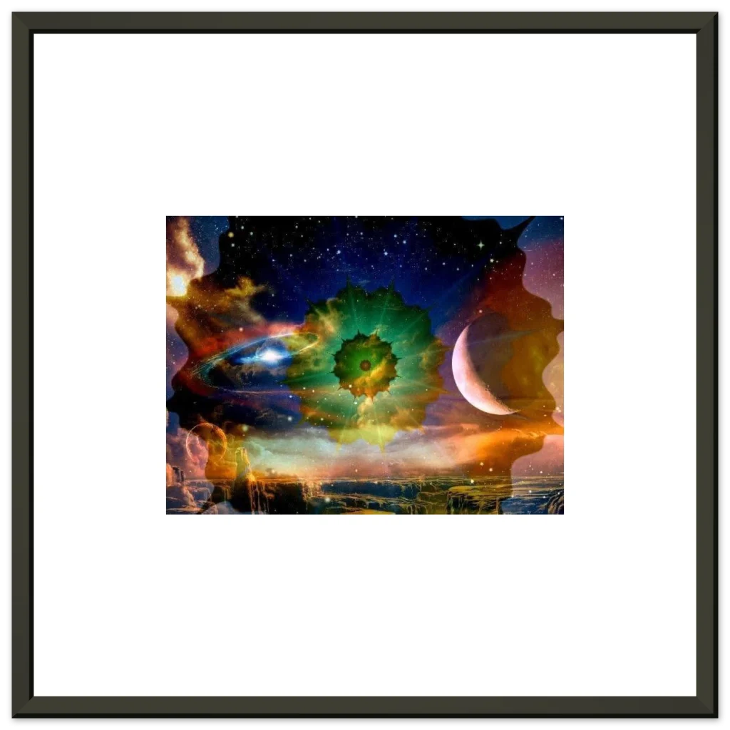 Framed Art Print of the astral embrace Classic Matte Paper Metal Framed Poster