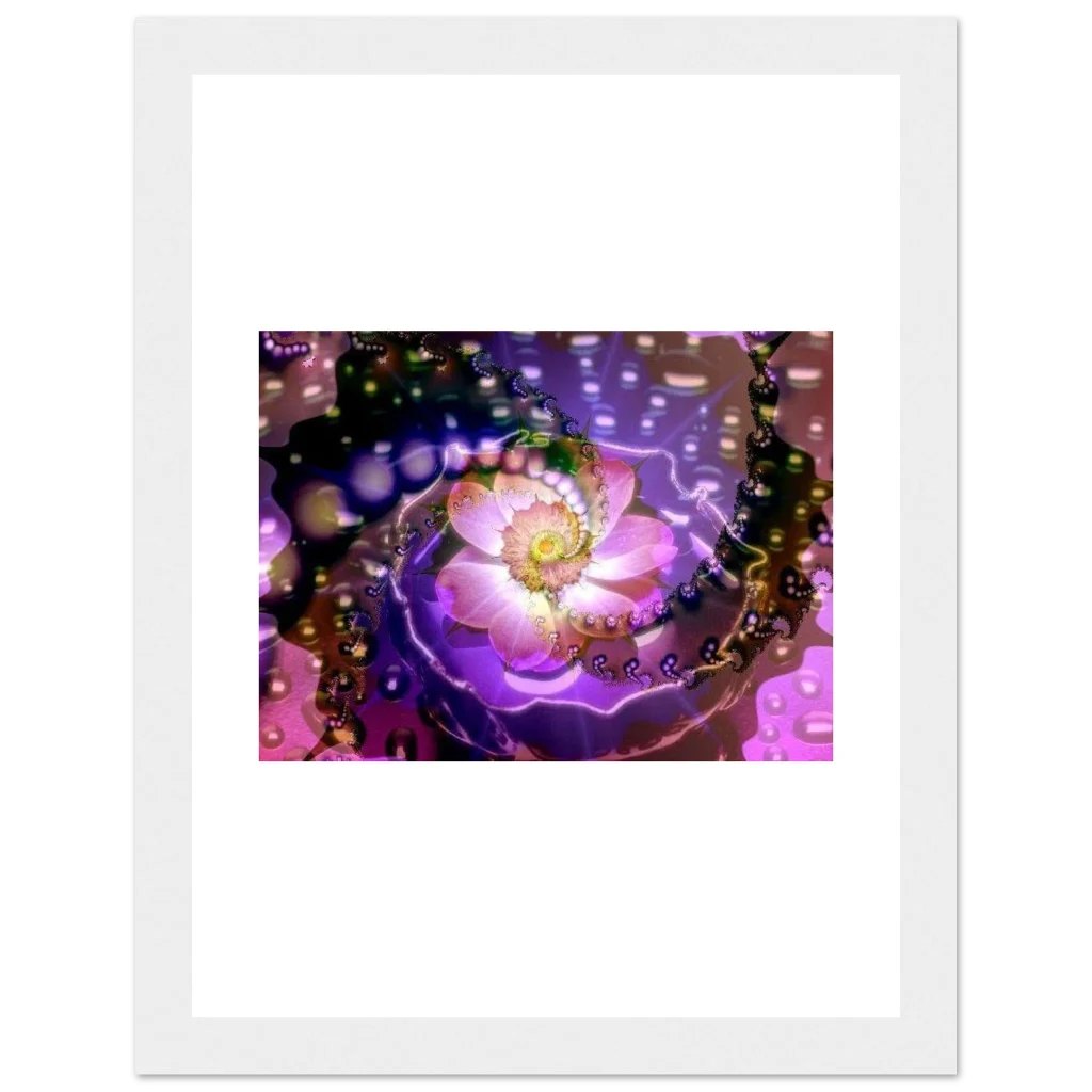 vibarent flower Premium Matte Paper Wooden Framed Poster - Poster