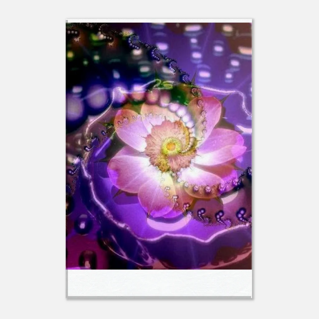 life enhancing colour Canvas bright digital fractal art prints - Poster