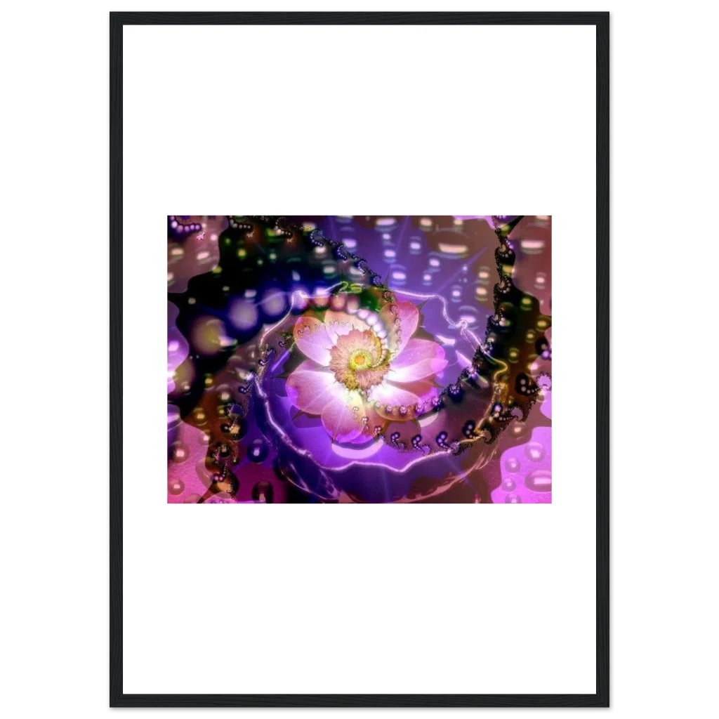 vibarent flower Premium Matte Paper Wooden Framed Poster - Poster