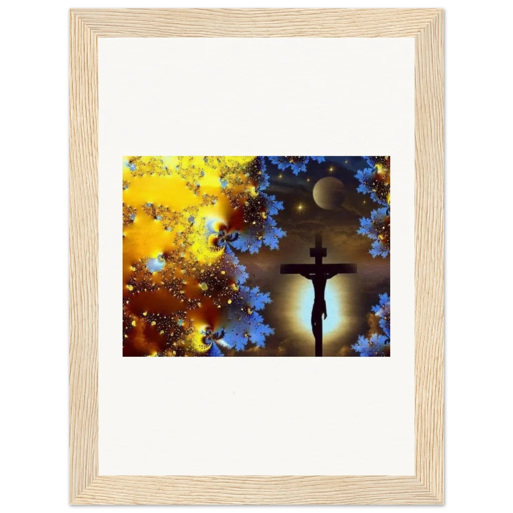 Framed Art Print of mystic new rising Museum-Quality Matte Paper Wooden Framed Poster