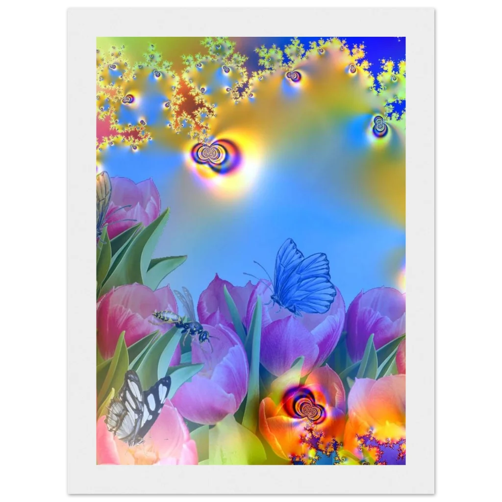Framed Art Print of summer awakening Classic Semi-Glossy Paper Wooden Framed Poster