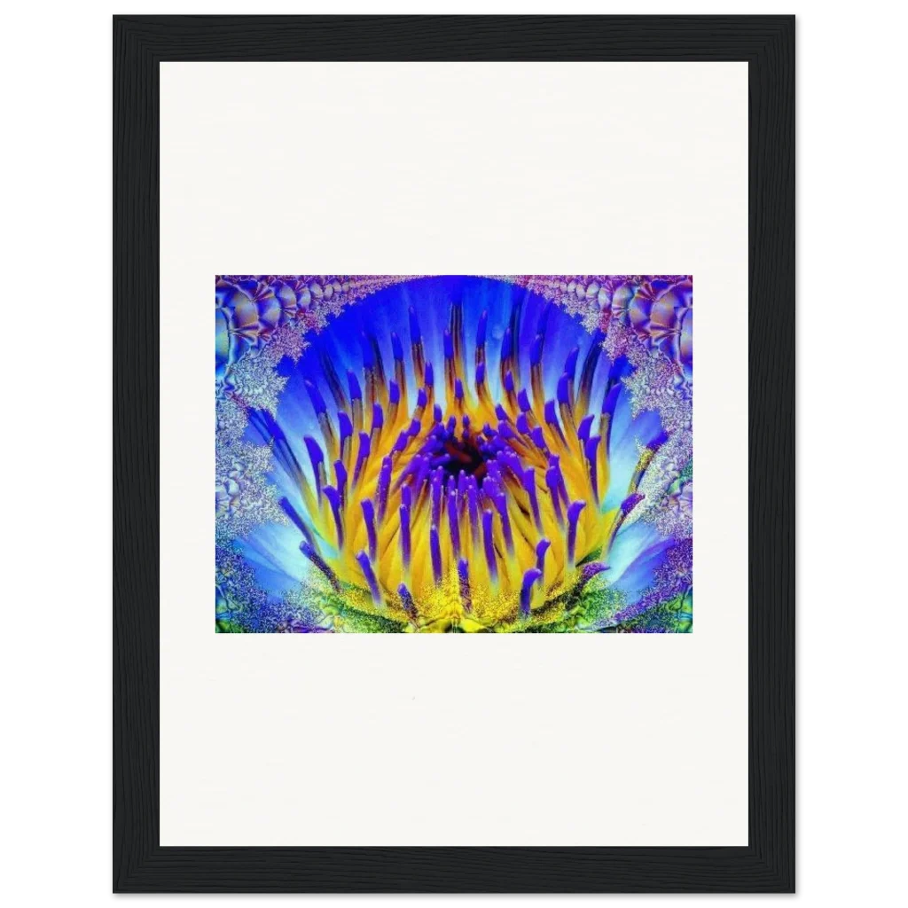 radiant flower Museum-Quality Matte Paper Wooden Framed Poster - Poster