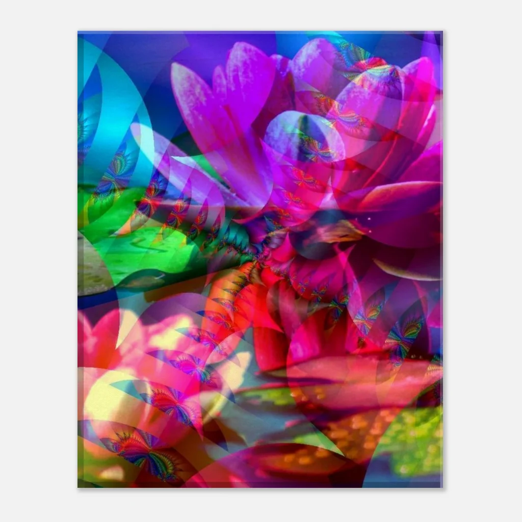 entangled mandalas Canvas brusting with colour with this vibrant digital print - Poster
