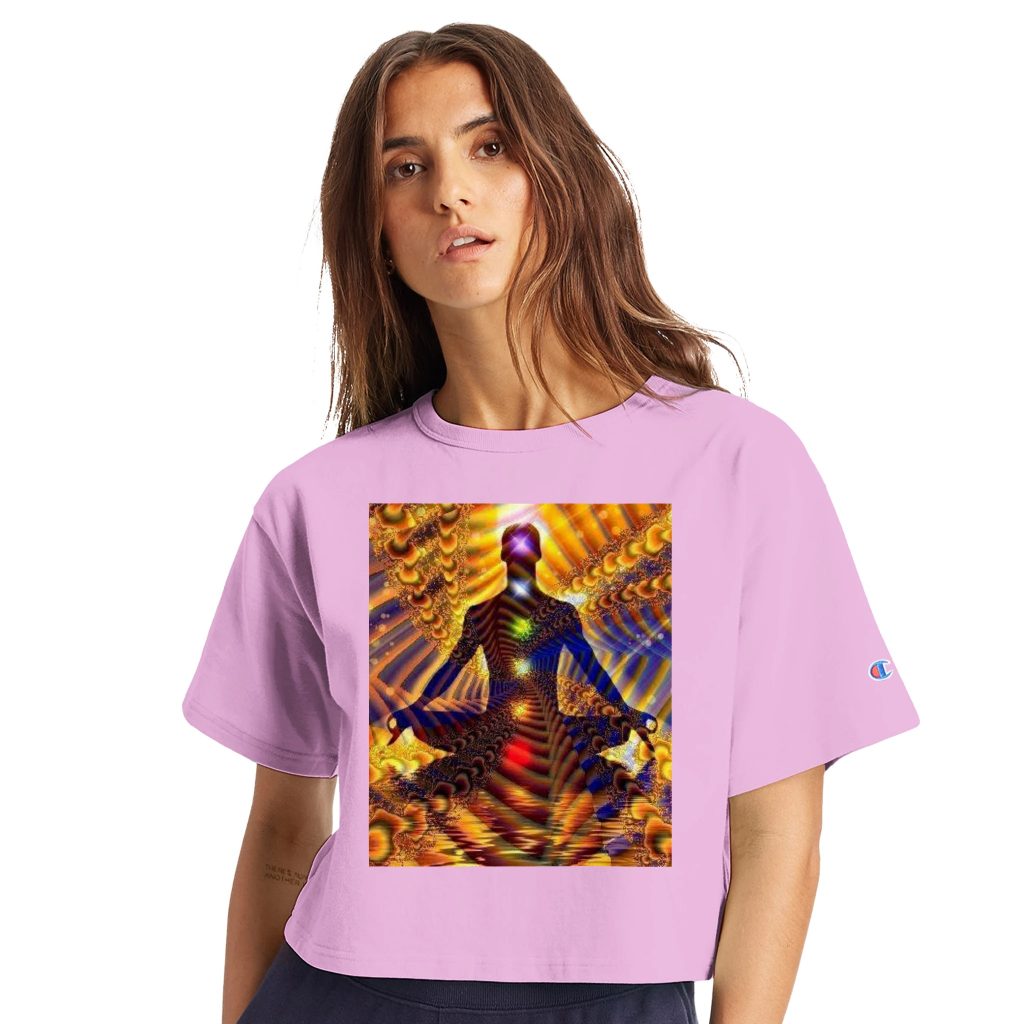 Women's Cropped Heritage Crewneck T-Shirt | Champion T453W - Poster