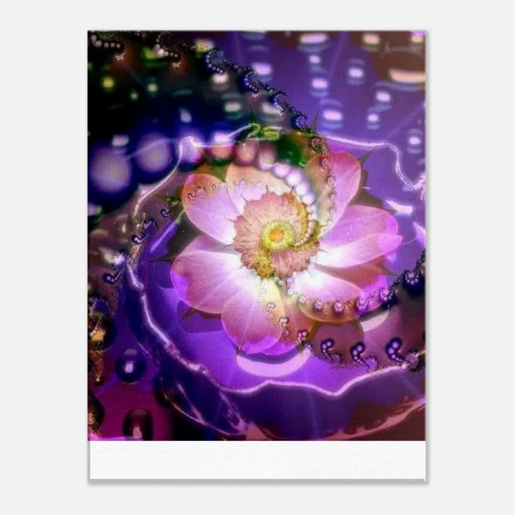 life enhancing colour Canvas bright digital fractal art prints - Poster