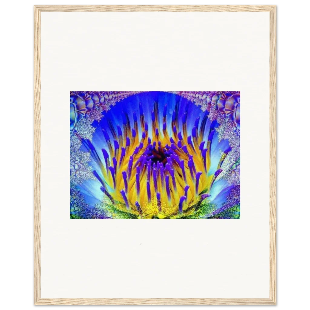 radiant flower Museum-Quality Matte Paper Wooden Framed Poster - Poster