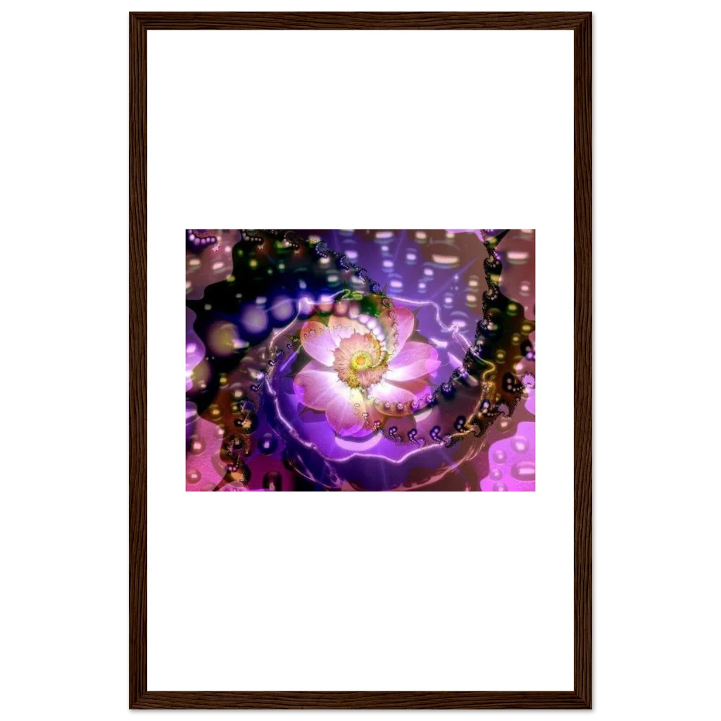 vibarent flower Premium Matte Paper Wooden Framed Poster - Poster