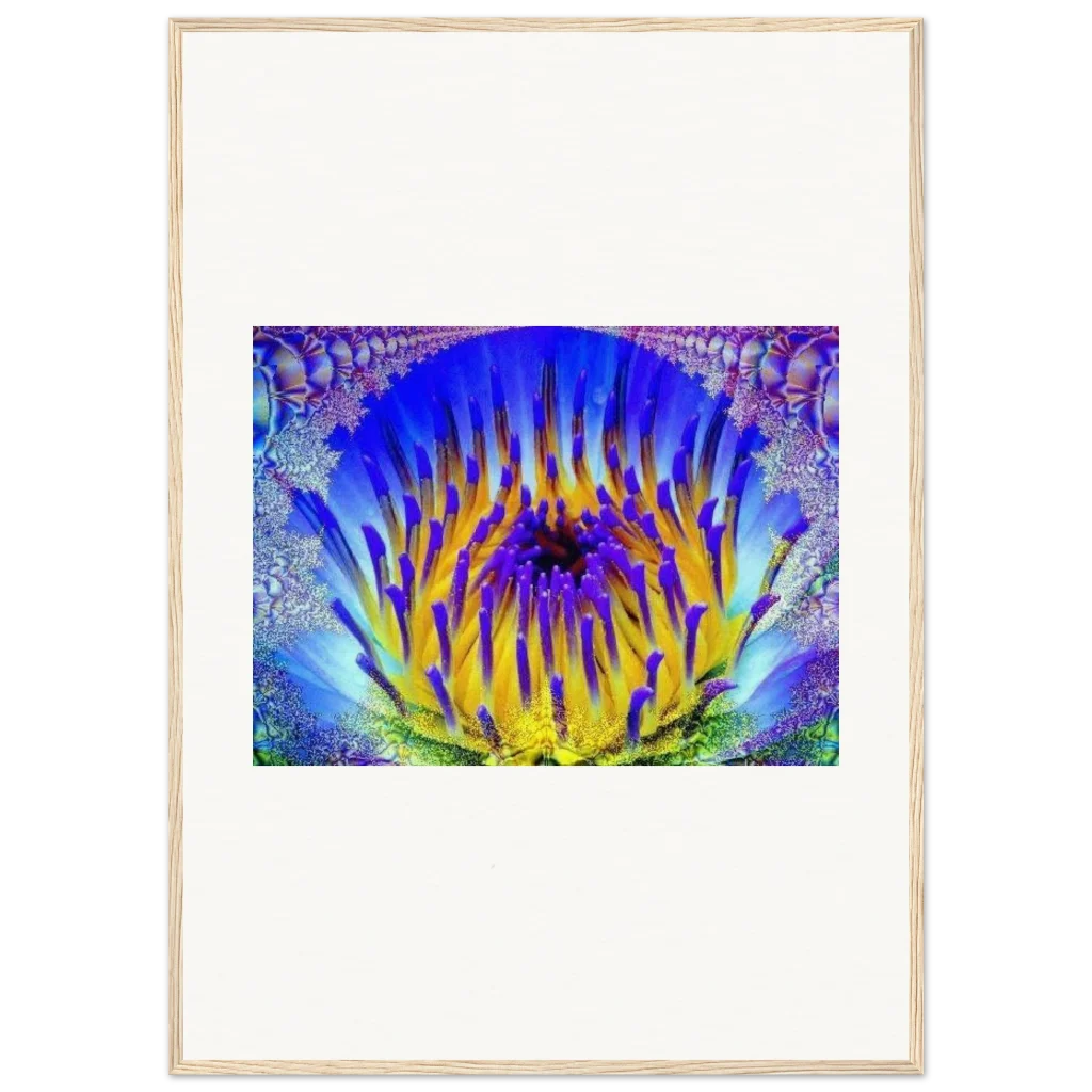 radiant flower Museum-Quality Matte Paper Wooden Framed Poster - Poster