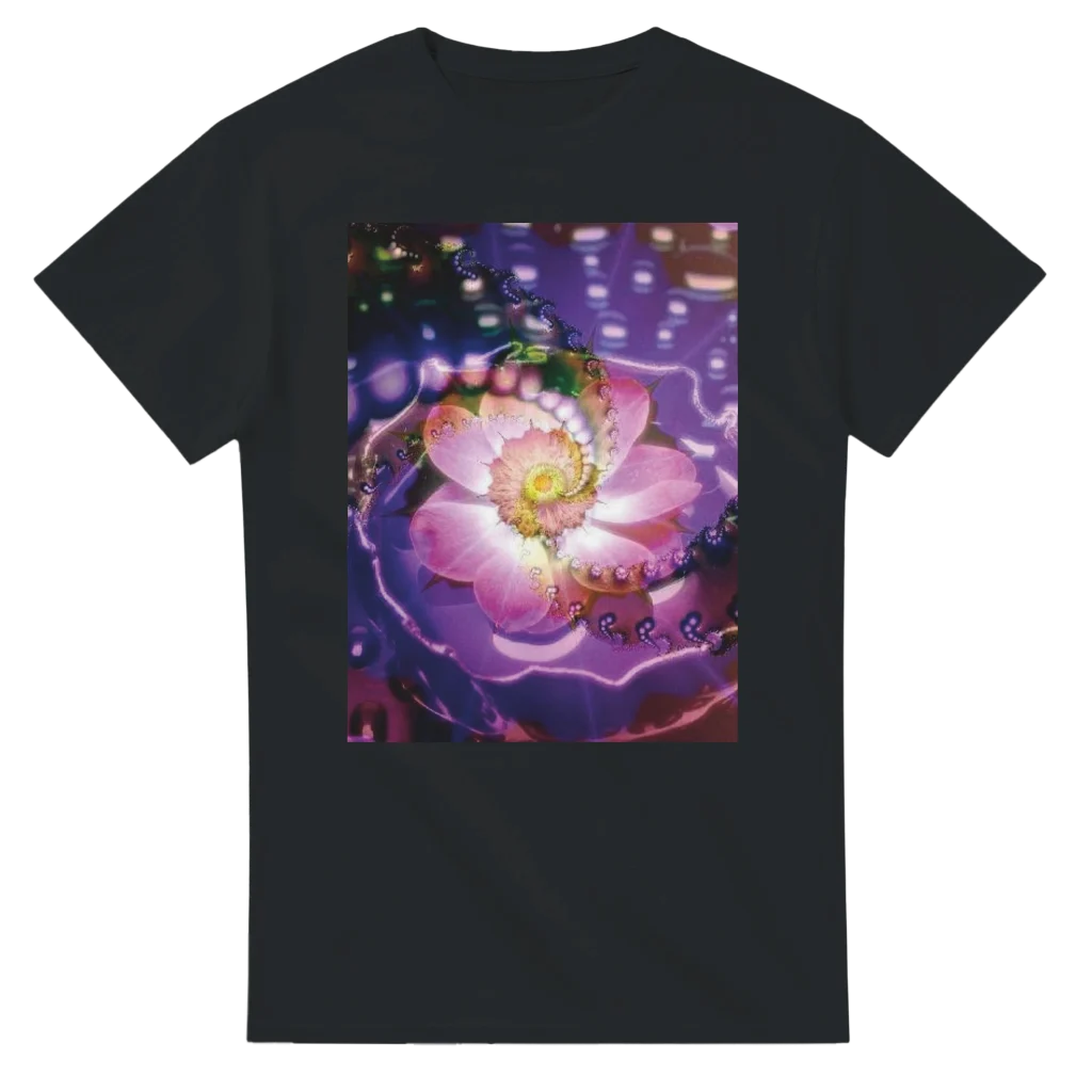 vibrant flower Heavyweight Unisex Crewneck T-shirt | Gildan® 5000 tshirt art print - Poster