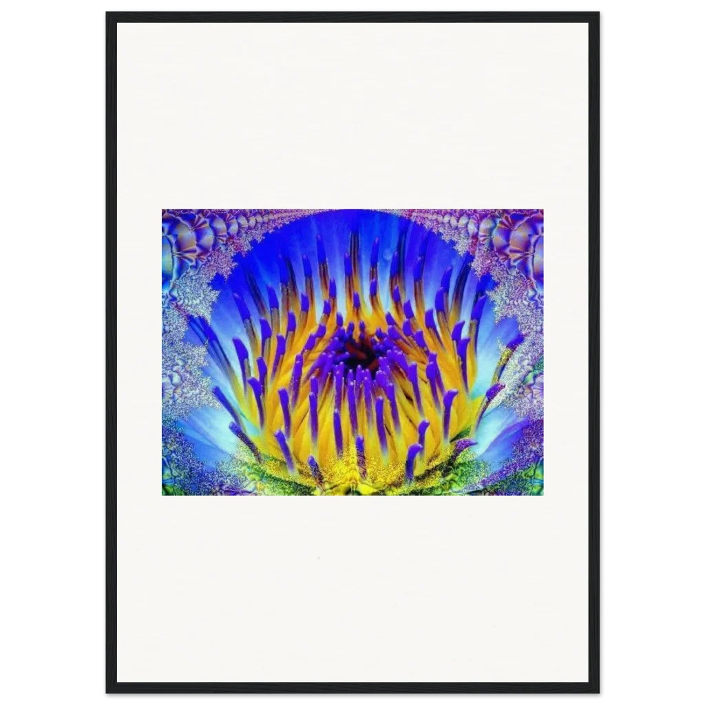 radiant flower Museum-Quality Matte Paper Wooden Framed Poster - Poster