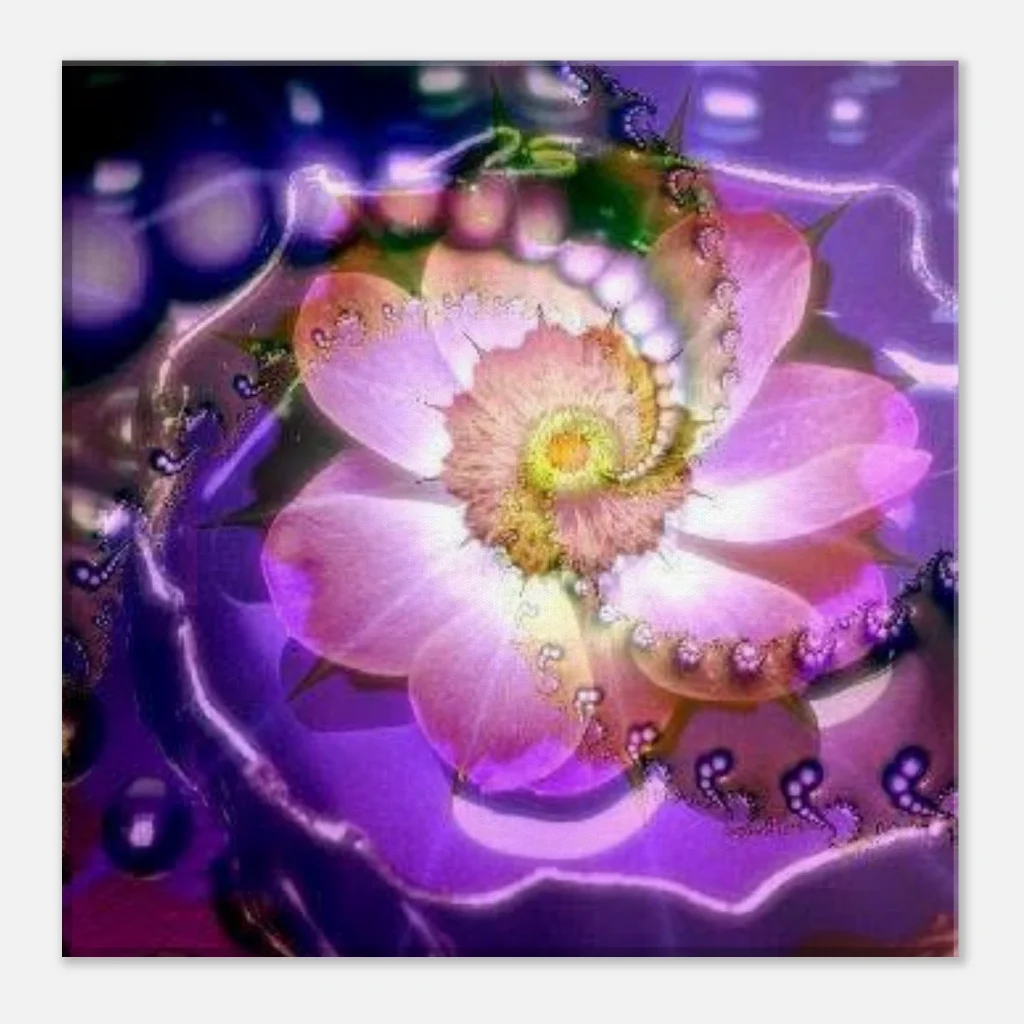 life enhancing colour Canvas bright digital fractal art prints - Poster