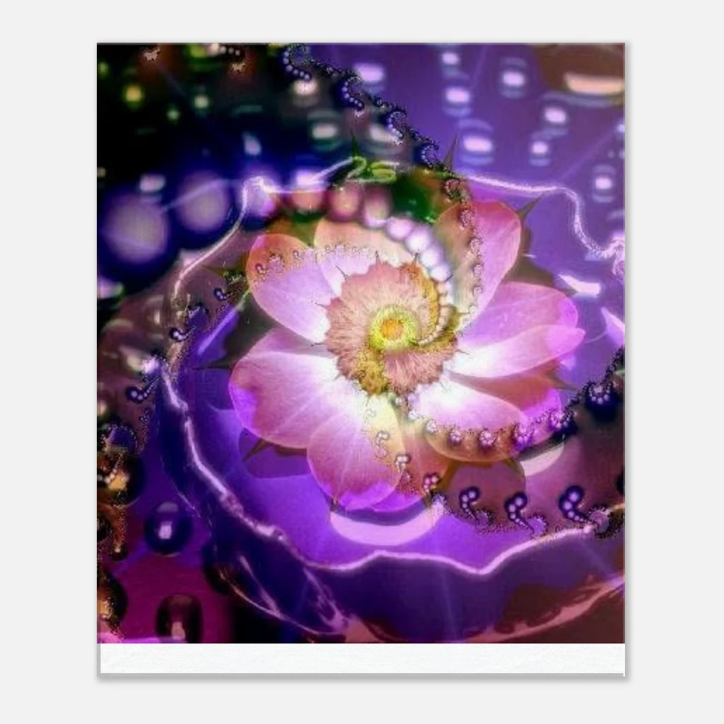 life enhancing colour Canvas bright digital fractal art prints - Poster