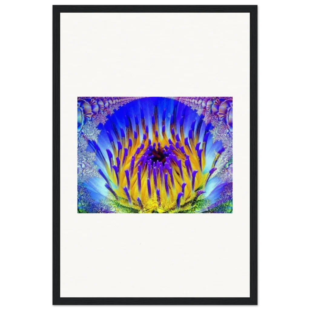 radiant flower Museum-Quality Matte Paper Wooden Framed Poster - Poster