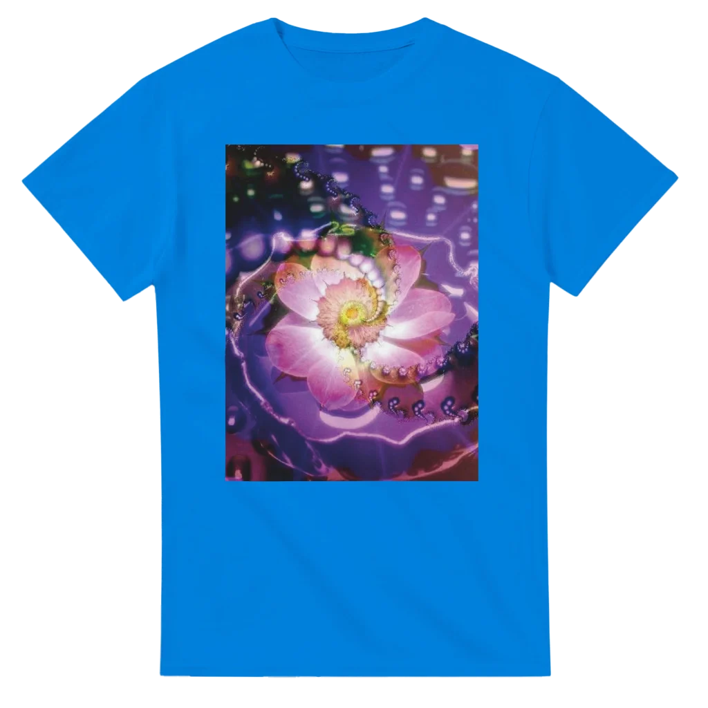 vibrant flower Heavyweight Unisex Crewneck T-shirt | Gildan® 5000 tshirt art print - Poster