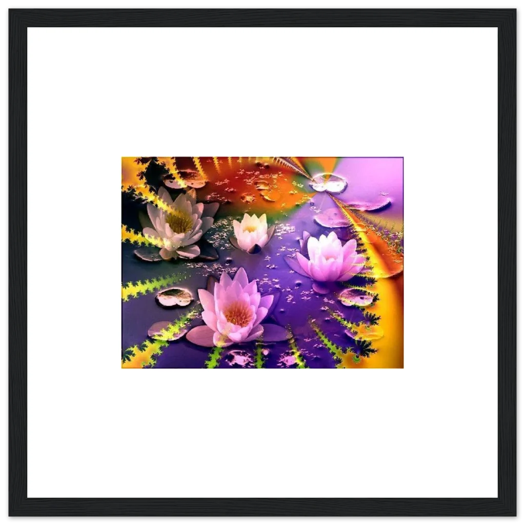 lotus creation Premium Matte Paper Wooden Framed Poster - Poster