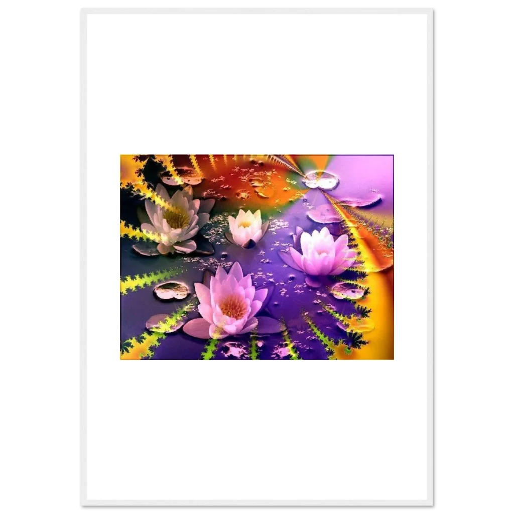 lotus creation Premium Matte Paper Wooden Framed Poster - Poster