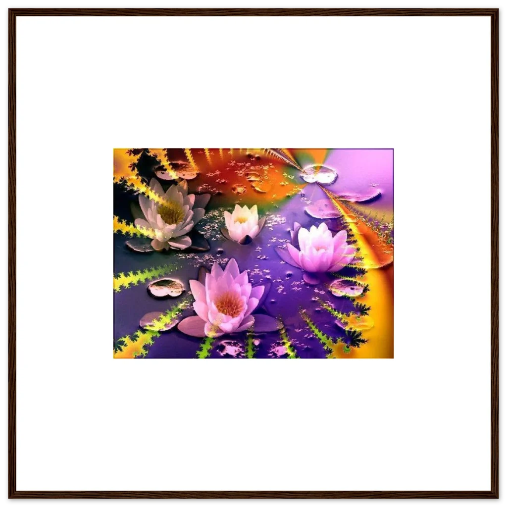 lotus creation Premium Matte Paper Wooden Framed Poster - Poster