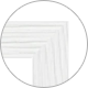 Close up of white poster frame